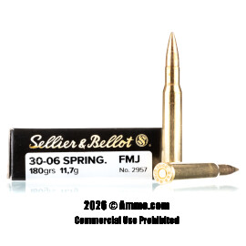 Image of Sellier and Bellot 30-06 Ammo - 400 Rounds of 180 Grain FMJ Ammunition