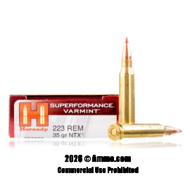 Hornady Superformance 223 Ammo - 200 Rounds of 35 Grain NTX Ammunition