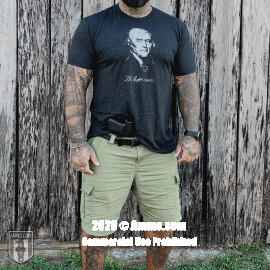 Image of Thomas Jefferson "Eternal Vigilance" Black T-Shirt