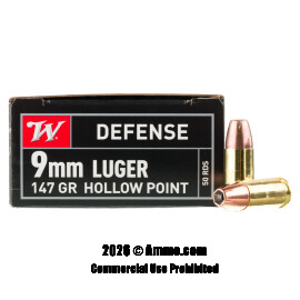 Image of Winchester 9mm Ammo - 500 Rounds of 147 Grain JHP Ammunition