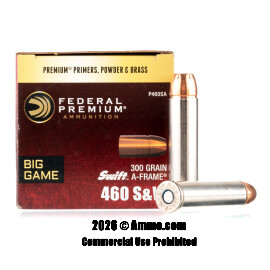 Image of Federal 460 S&W Ammo - 20 Rounds of 300 Grain SP Ammunition