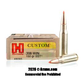 Image of Hornady 308 Win Ammo - 20 Rounds of 150 Grain SST Ammunition