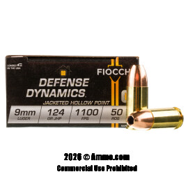 Image of Fiocchi 9mm Ammo - 1000 Rounds of 124 Grain JHP Ammunition