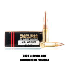 Image of Black Hills Ammunition 300 AAC Blackout Ammo - 20 Rounds of 125 Grain OTM Ammunition
