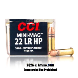 Image of CCI 22 LR Ammo - 5000 Rounds of 36 Grain CPHP Ammunition