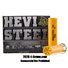 Image of Hevi-Steel 20 Gauge Ammo - 25 Rounds of 7/8 oz. #1 Steel Shot Ammunition