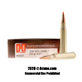 Image of Hornady Superformance 338 Win Mag Ammo - 20 Rounds of 200 Grain SST Polymer Tipped Ammunition