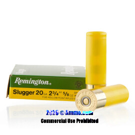Image of Remington 20 Gauge Ammo - 250 Rounds of 5/8 oz. Rifled Slug Ammunition