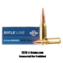 Image of Prvi Partizan 6.5 Grendel Ammo - 20 Rounds of 120 Grain HPBT Ammunition