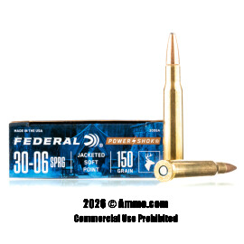Image of Federal 30-06 Ammo - 20 Rounds of 150 Grain SP Ammunition