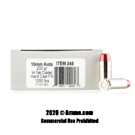 Image of Underwood 10mm Ammo - 20 Rounds of 200 Grain Hard Cast Ammunition