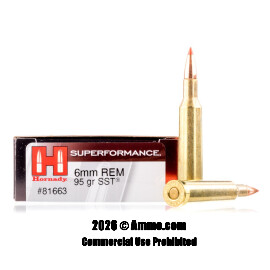 Image of Hornady 6mm Rem Ammo - 20 Rounds of 95 Grain SST Ammunition