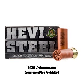 Image of Hevi-Steel 12 Gauge Ammo - 25 Rounds of 1-1/8 oz. #3 Steel Shot Ammunition