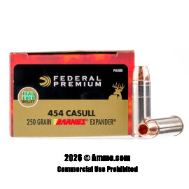 Image of Federal 454 Casull Ammo - 20 Rounds of 250 Grain SCHP Ammunition