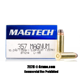 Image of Magtech 357 Magnum Ammo - 1000 Rounds of 158 Grain SJSP Ammunition