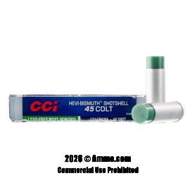 Image of CCI Pest Control Shotshell 45 Long Colt Ammo - 10 Rounds of 130 Grain #8 Bismuth Shot Ammunition