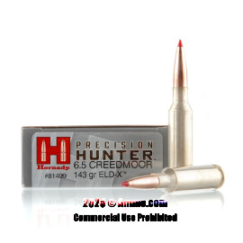 Image of Hornady Precision Hunter 6.5 Creedmoor Ammo - 20 Rounds of 143 Grain ELD-X Ammunition