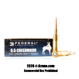 Image of Federal Power-Shok 6.5 Creedmoor Ammo - 20 Rounds of 140 Grain JSP Ammunition