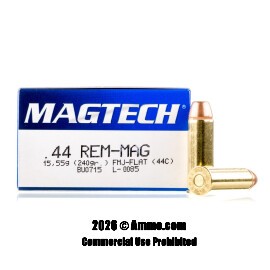 Image of Magtech 44 Magnum Ammo - 1000 Rounds of 240 Grain FMJ FN Ammunition