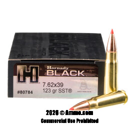 Image of Hornady BLACK 7.62x39 Ammo - 200 Rounds of 123 Grain SST Ammunition
