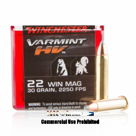 Image of Winchester Varmint 22 WMR Ammo - 50 Rounds of 30 Grain V-MAX Ammunition
