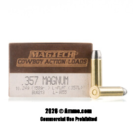 Image of Magtech 357 Magnum Ammo - 50 Rounds of 158 Grain LFN Ammunition