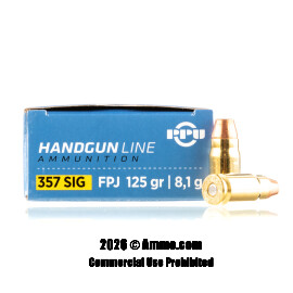 Image of Prvi Partizan 357 Sig Ammo - 50 Rounds of 125 Grain FMJ Ammunition