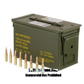 Image of Bulk 308 Win Ammo - 500  Rounds of Bulk 145 Grain FMJ-BT Ammunition from Prvi Partizan