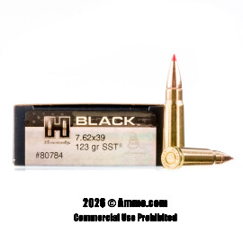 Image of Hornady BLACK 7.62x39 Ammo - 20 Rounds of 123 Grain SST Ammunition