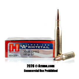 Image of Hornady American Whitetail 30-06 Ammo - 20 Rounds of 180 Grain SP Ammunition