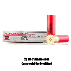 Image of Winchester 12 ga Ammo - 5 Rounds of 00 Buck Ammunition