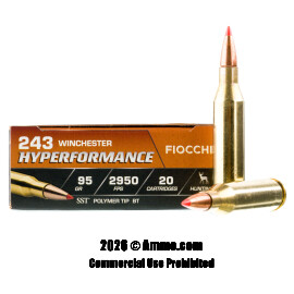 Image of Fiocchi 243 Win Ammo - 20 Rounds of 95 Grain SST Ammunition