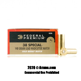 Federal 38 Special Ammo - 50 Rounds of 148 Grain LWC Ammunition