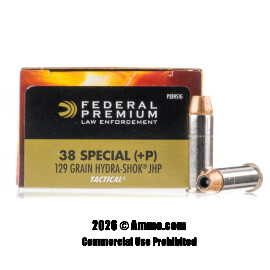 Image of Federal 38 Special Ammo - 1000 Rounds of 129 Grain JHP Ammunition
