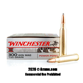 Image of Winchester Super-X 300 Win Mag Ammo - 20 Rounds of 150 Grain PP Ammunition