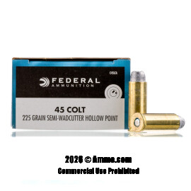 Image of Federal 45 Long Colt Ammo - 20 Rounds of 225 Grain LSWCHP Ammunition