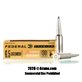 Image of Federal 6.5 Creedmoor Ammo - 20 Rounds of 130 Grain Terminal Ascent Ammunition