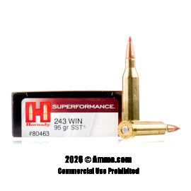 Image of Hornady 243 Win Ammo - 20 Rounds of 95 Grain SST Ammunition