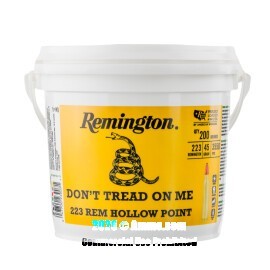 Image of Remington Don't Tread On Me 223 Rem Ammo - 200 Rounds of 45 Grain JHP Ammunition