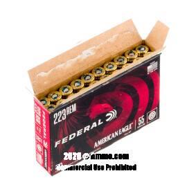 Image of Bulk 223 Ammo - 500  Rounds of Bulk 55 Grain FMJ-BT Ammunition from Federal