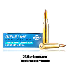 Image of Prvi Partizan 7mm Rem Magnum Ammo - 20 Rounds of 140 Grain PSP Ammunition