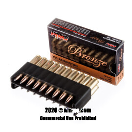 Image of Bulk 223 Ammo - 800 Rounds of Bulk 55 Grain SP Ammunition from PMC