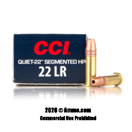 Image of CCI 22 LR Ammo - 50 Rounds of 40 Grain Copper-Plated Segmented Hollow-Point (CPSHP) Ammunition