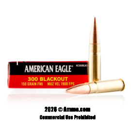 Image of Federal American Eagle 300 AAC Blackout Ammo - 500 Rounds of 150 Grain FMJ Ammunition