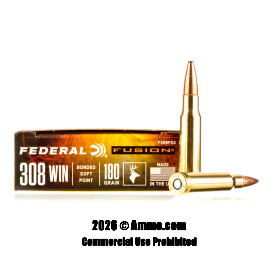 Image of Federal 308 Win Ammo - 20 Rounds of 180 Grain Fusion Ammunition