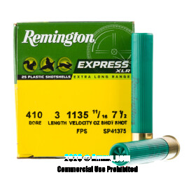 Image For 25 Rounds Of 11/16 oz. #7-1/2 Shot 410 Remington Ammunition