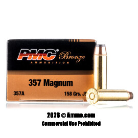 Image of PMC 357 Magnum Ammo - 50 Rounds of 158 Grain JSP Ammunition