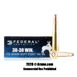 Image of Federal 30-30 Ammo - 20 Rounds of 170 Grain JSP Ammunition
