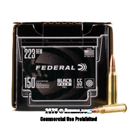 Image of Federal Black Pack 223 Rem Ammo - 600 Rounds of 55 Grain FMJ Ammunition