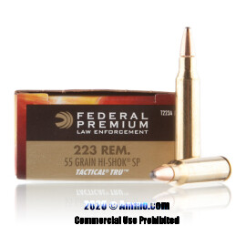 Image of Federal LE Tactical TRU 223 Ammo - 500 Rounds of 55 Grain SP Ammunition